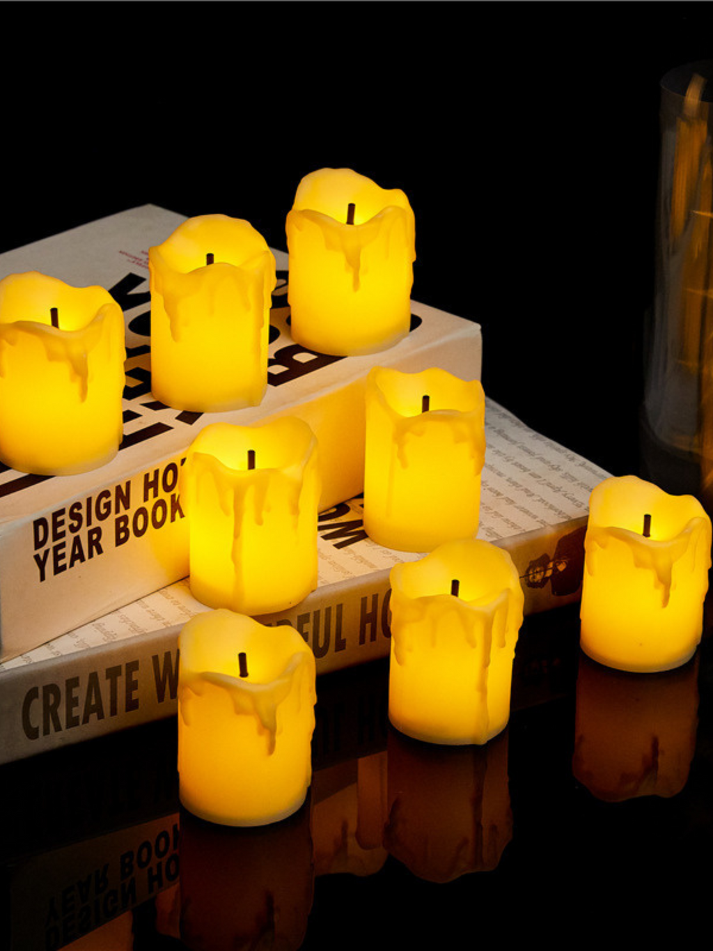 Pair of Candle Light LED Lamp Special Candle Light Gift