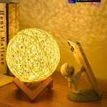 Warm & Colorful LED Moon Lamp – Touch Control Bedroom Night Light