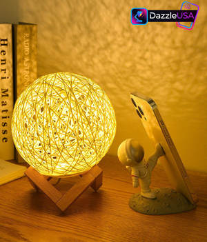 Warm & Colorful LED Moon Lamp – Touch Control Bedroom Night Light
