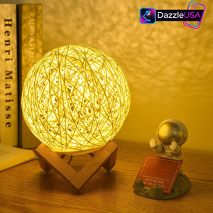 Warm & Colorful LED Moon Lamp – Touch Control Bedroom Night Light