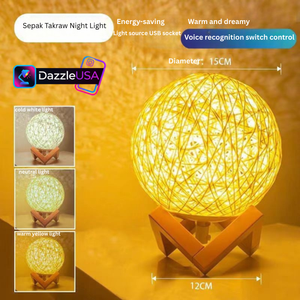 Warm & Colorful LED Moon Lamp – Touch Control Bedroom Night Light
