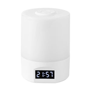 Nightlight Bedroom Sleep Lamp – USB Rechargeable LED Table Lamp with Clock & Touch Control | DazzleUSA