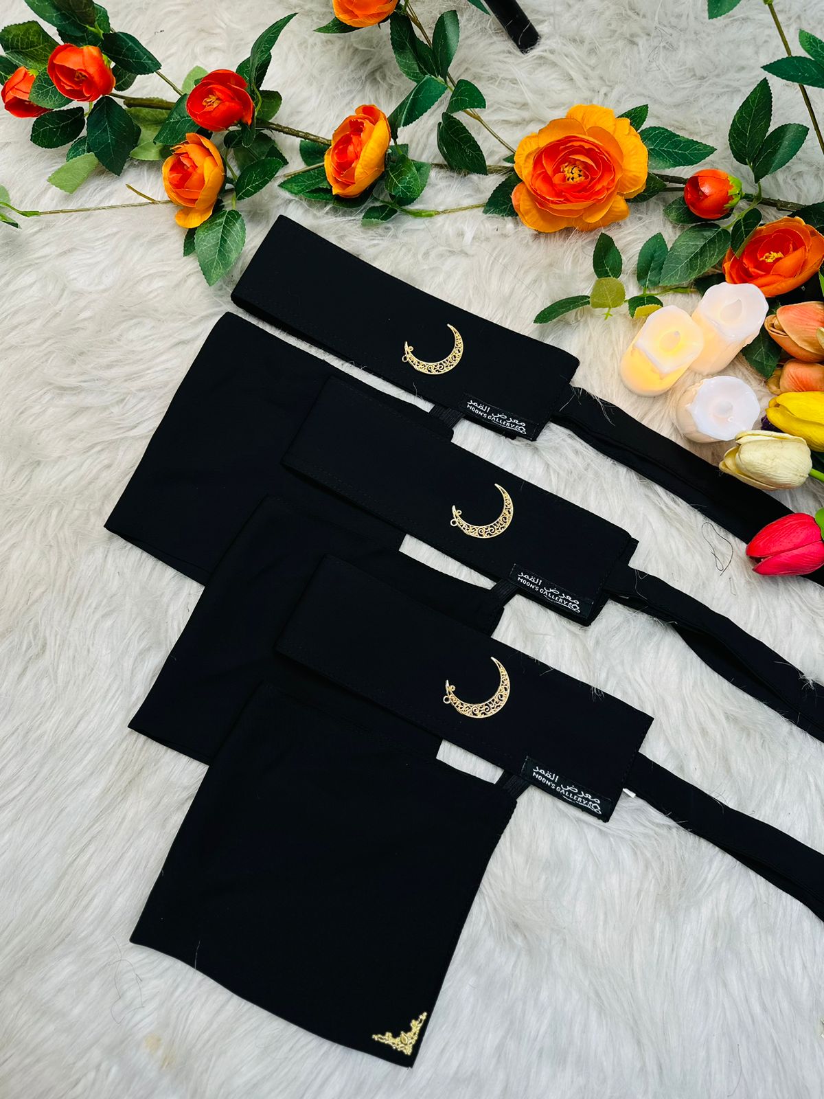Arabian Niqab 6 Inch Pendant Short Niqab Hijab for Muslim Women