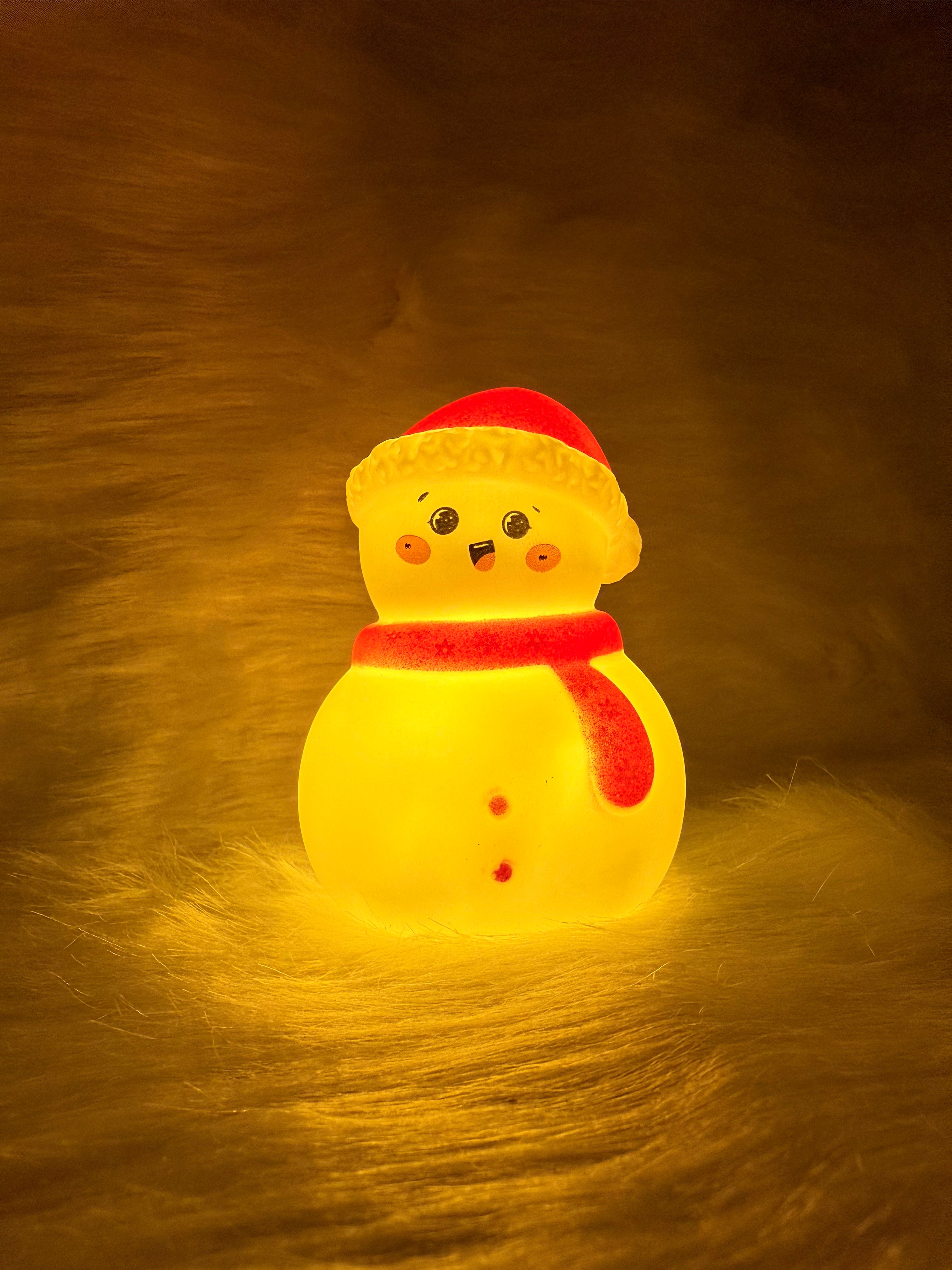 1 PCS New Christmas Night Light Hat Snowman Luminous