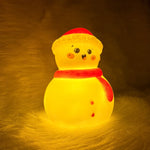 2 PCS New Christmas Night Light Hat Snowman Luminous