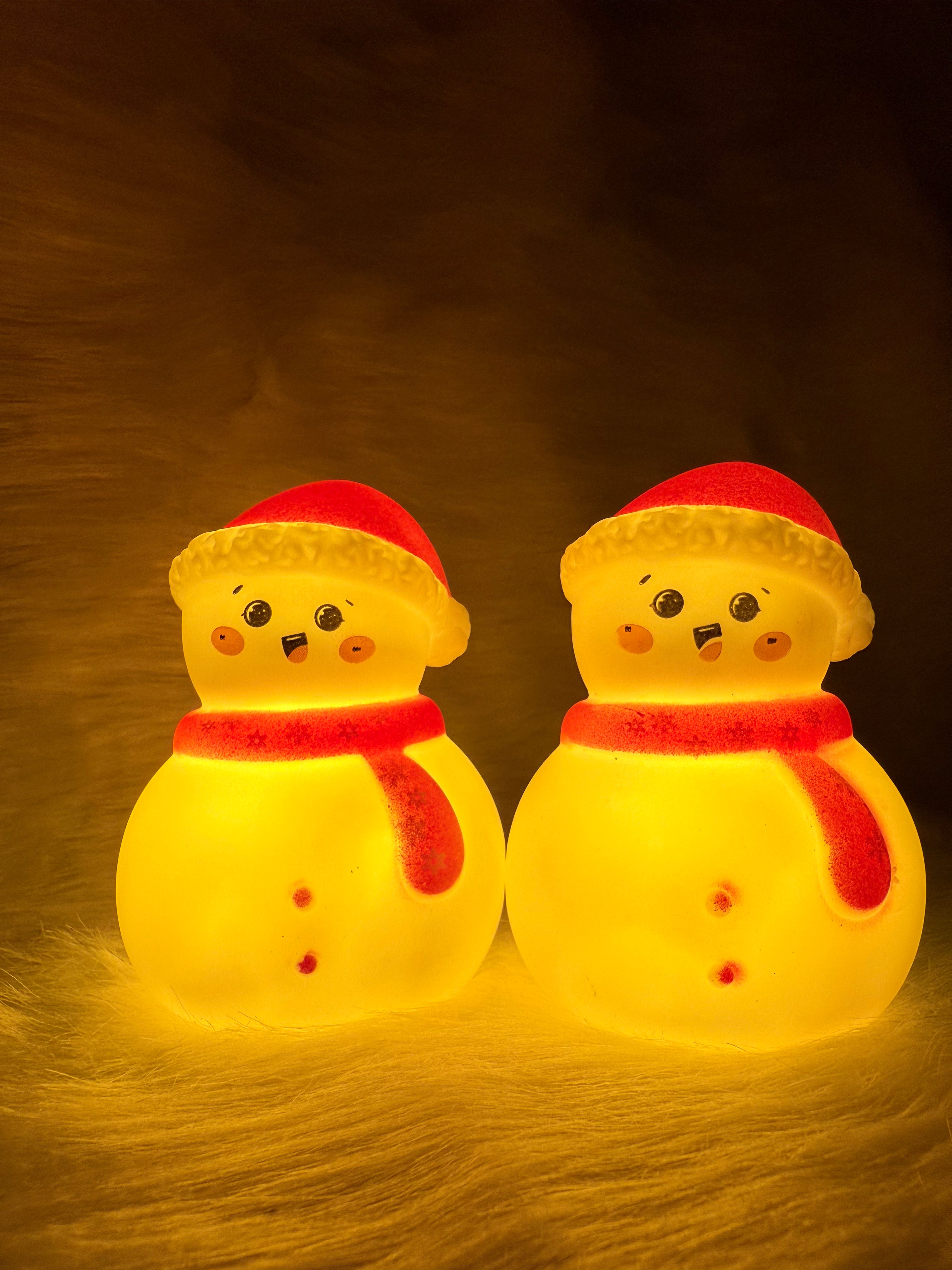 1 PCS New Christmas Night Light Hat Snowman Luminous