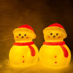 3 PCS New Christmas Night Light Hat Snowman Luminous