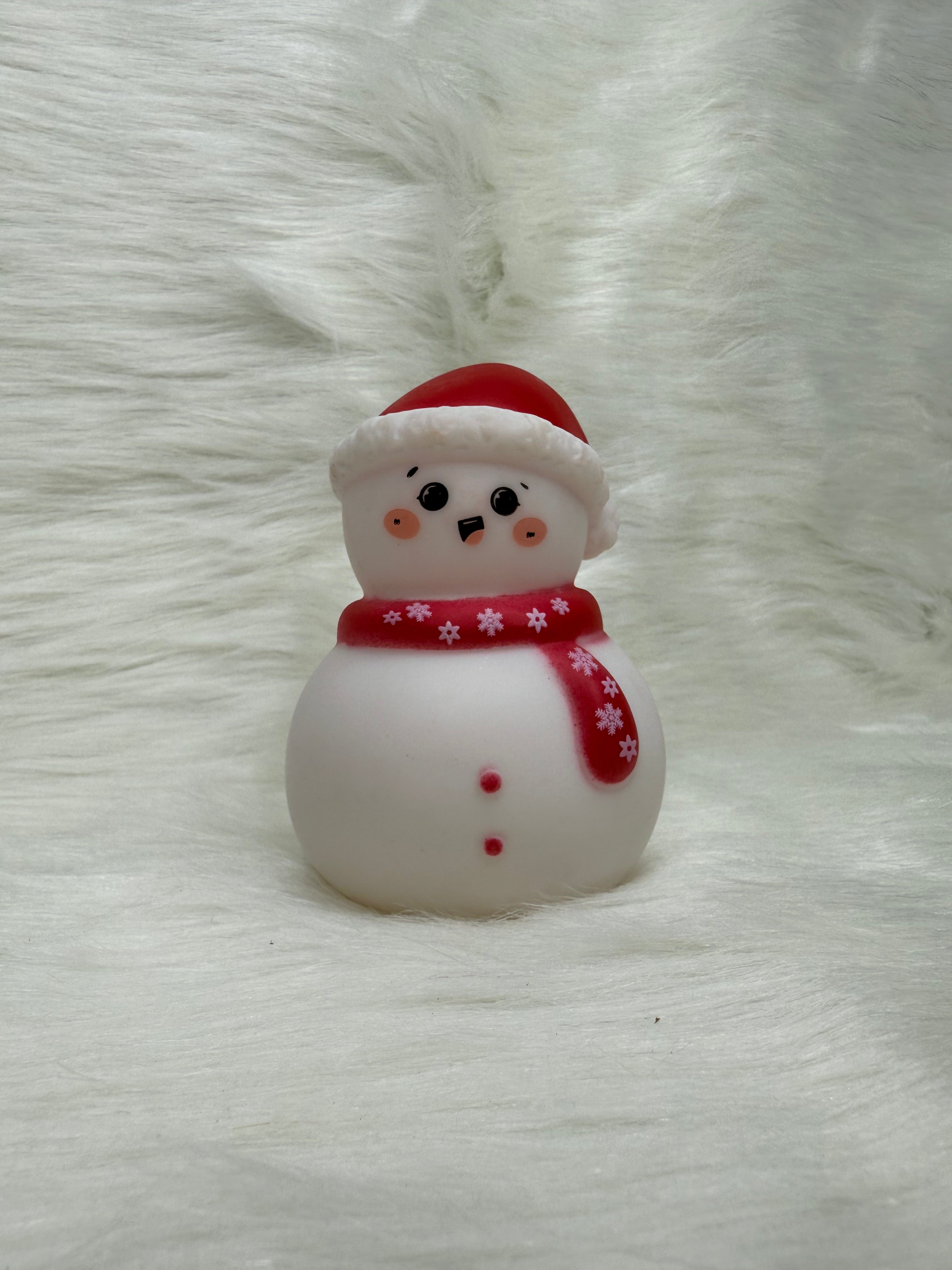 1 PCS New Christmas Night Light Hat Snowman Luminous