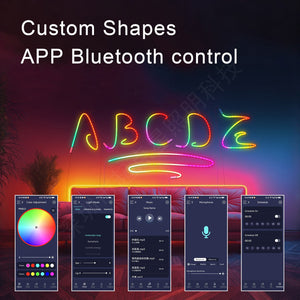 Waterproof RGB Neon Light Strip – Bluetooth Music & Remote Control IP67