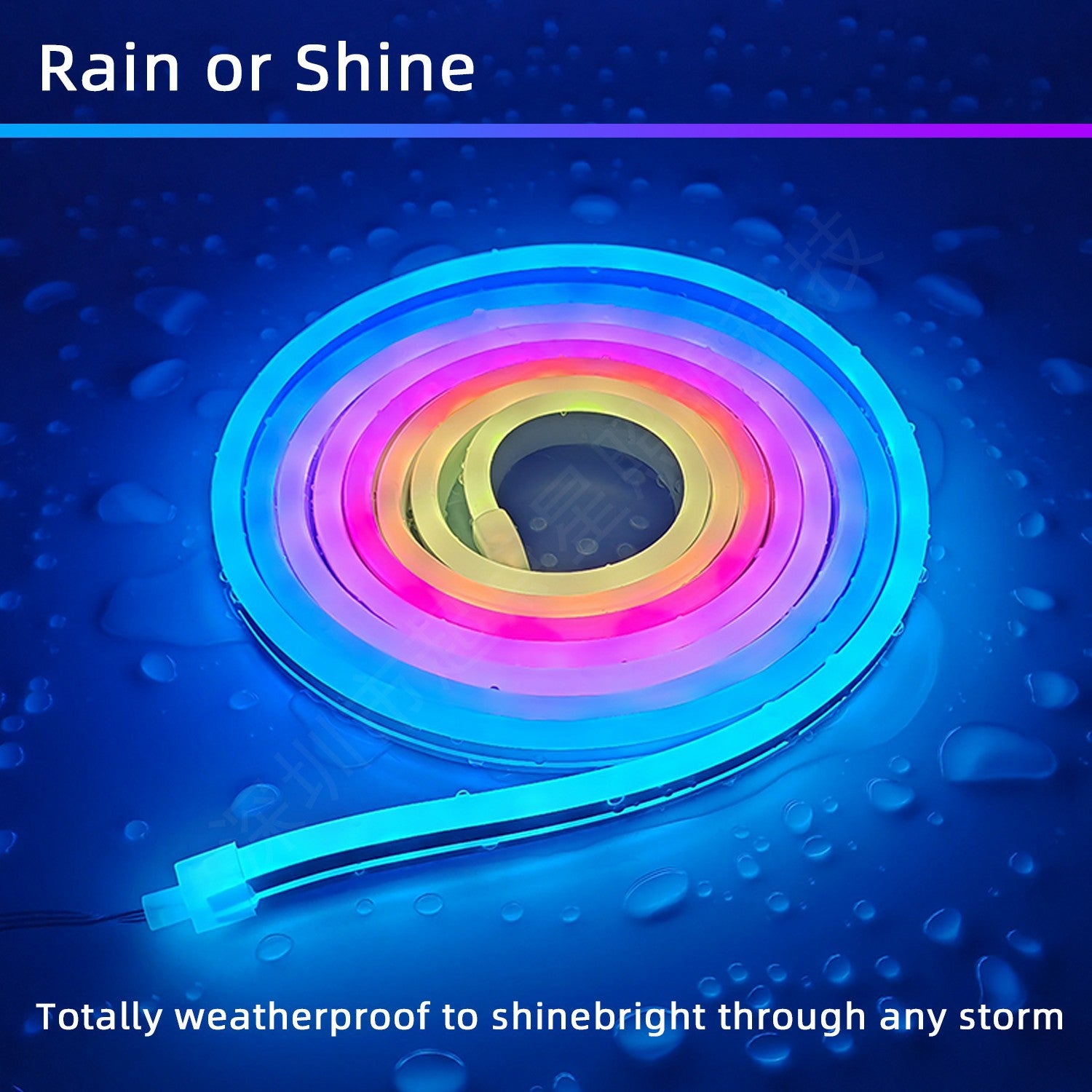 Waterproof RGB Neon Light Strip – Bluetooth Music & Remote Control IP67