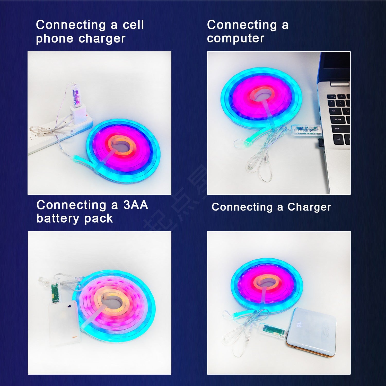 Waterproof RGB Neon Light Strip – Bluetooth Music & Remote Control IP67
