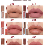 ErshiQi 12 color book lip gloss set Matte Pearlescent non-stick Cup lip glaze lipstick