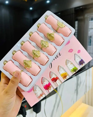 ( ৩ পিস) Jelly Dried Flower Color Changing Lip Balm with